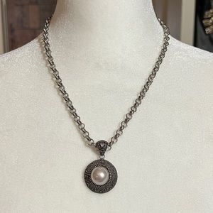 Mabe Pearl and Sterling Silver Pendant